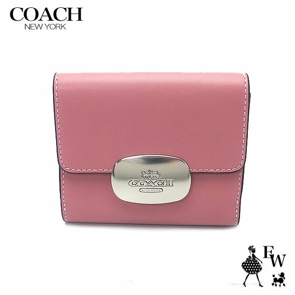 コーチ 財布 アウトレット COACH 二つ折り財布 人気のミニ財布 CP254 SVOUS カーフレザー ピンク エクセルワールド 誕生日 ギフト プレゼントにも レディース ブランド