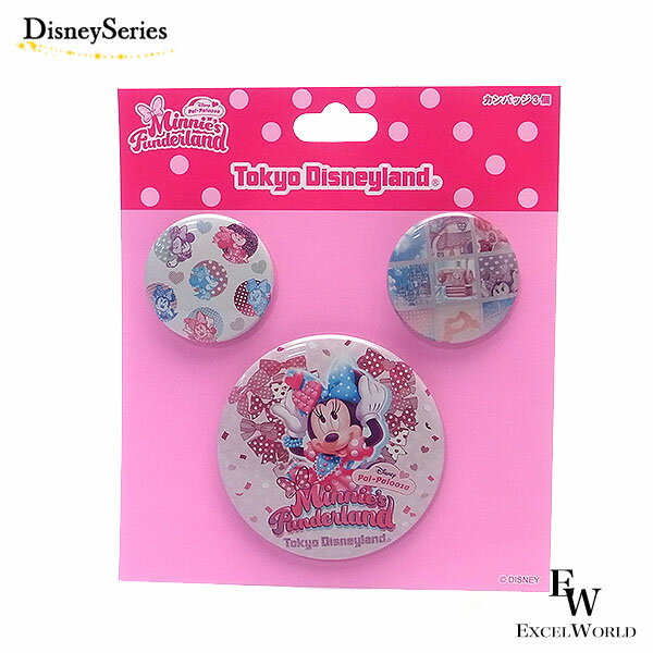 ミニー 缶バッジ ミニーのファンダーランド ディズニーパルパルーザ ディズニーリゾート限定グッズ 誕生日 ギフト プレゼントにも ダッフィーグッズ かわいいのサムネイル