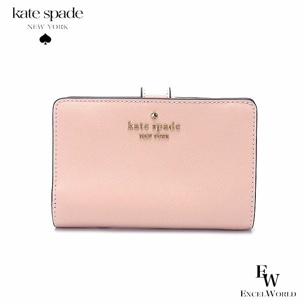 ケイトスペード 財布 アウトレット 二つ折り財布 人気の小さい財布 KC580 650 kate spade ピンク あす楽 エクセルワールド ギフト プレゼントにも おしゃれ かわいい レディース ブランド ウォレット財布