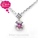 ピンキー&ダイアン ネックレス 10月の誕生石 ピンクトルマリン Pinky&Dianne SV×プラチナコーティング VPCPD 51680 誕生石 お守り 幸運 シークレット ハート エクセル 誕生日 ギフト プレゼントにも おしゃれなアクセサリー TP10