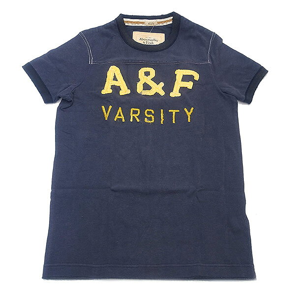 アバクロンビー＆フィッチ Tシャツ Abercrombie&Fitch Sサイズ ネイビー エクセルワールド メンズ 父の日ギフトにも 【※返品不可※在庫処分品】