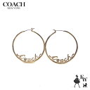 コーチ ピアス COACH アウトレット フープピアス ロゴ CD790 GLD ゴールド エクセルワールド ギフト プレゼントにも 母の日 レディース ブラン...