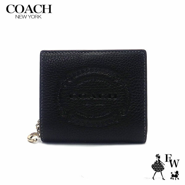 コーチ 財布 COACH アウトレット 二つ折り財布 CM216 IMBLK レザー ブラック あす楽 エクセルワールド ギフト プレゼントにも レディース ブランド ウォレット