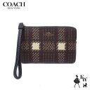 COACH コーチ アウトレット ポーチ コーナージップ リストレット CN012 IMBMC ブラウンマルチ あす楽 エクセルワールド ギフト プレゼントにも レディース ブランド