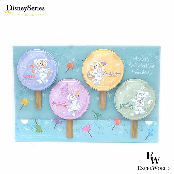 さあ運試し 最大100%還元 11/30まで ダッフィー &フレンズ メモ4個セット キャンディーのモチーフ ホワイトウィンタータイムワンダーズ 2023 ウィ...