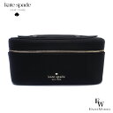 ケイトスペード ポーチ kate spade アウトレット 大きな化粧ポーチ トラベル コスメポーチ KC635 001 ナイロン ブラック あす楽 エクセルワ...