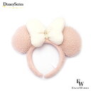 ミニー カチューシャ ふわもこピンクベージュ 東京ディズニーリゾート限 エクセルワールド 誕生日 ギフト プレゼントにも ディズニーグッズ かわいい