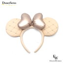 さあ運試し 最大100%還元 11/30まで ミニー カチューシャ キルティング調 ベージュ×シャンパンゴールド ディズニーリゾート限定 エクセルワールド 誕生...