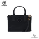 トリーバーチ バッグ アウトレット トートバッグ 軽いナイロン素材 人気のミニトート 136144 001 TORY BURCH レディース ブラック あす楽 エクセルワールド プレゼントにも バッグ バック おしゃれブランド