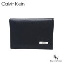 カルバンクライン カードケース Calvin Klein 31CK200007 ボックス付き レザー ブラック エクセルワールド 誕生日 ギフト プレゼントにも...