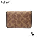 コーチ カードケース COACH メンズ アウトレット 名刺入れ CW367 NRX シグネチャー タン×ブラック エクセルワールド ブランド プレゼントにもカ...