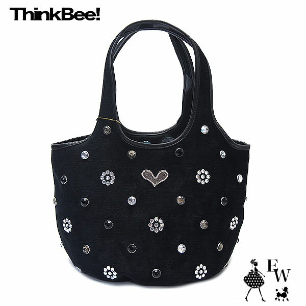 さあ運試し 最大100%還元 11/30まで シンクビー バッグ ハンドバッグ Think Bee ジュエルビーンズ A004491 ブラック エクセルワールド 母の日 レディース ブランド プレゼントにも TP10のサムネイル