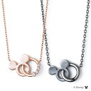 さあ運試し 最大100%還元 11/30まで ディズニー ネックレス ミッキーマウス シルバー ペア ネックレス DI-SN1413CZ-1414CZ TP20