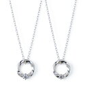 さあ運試し 最大100%還元 11/30まで ザ キッス THE KISS シルバーペアネックレス SPD1423MOS-1424MOS ペアネックレスならザキ...