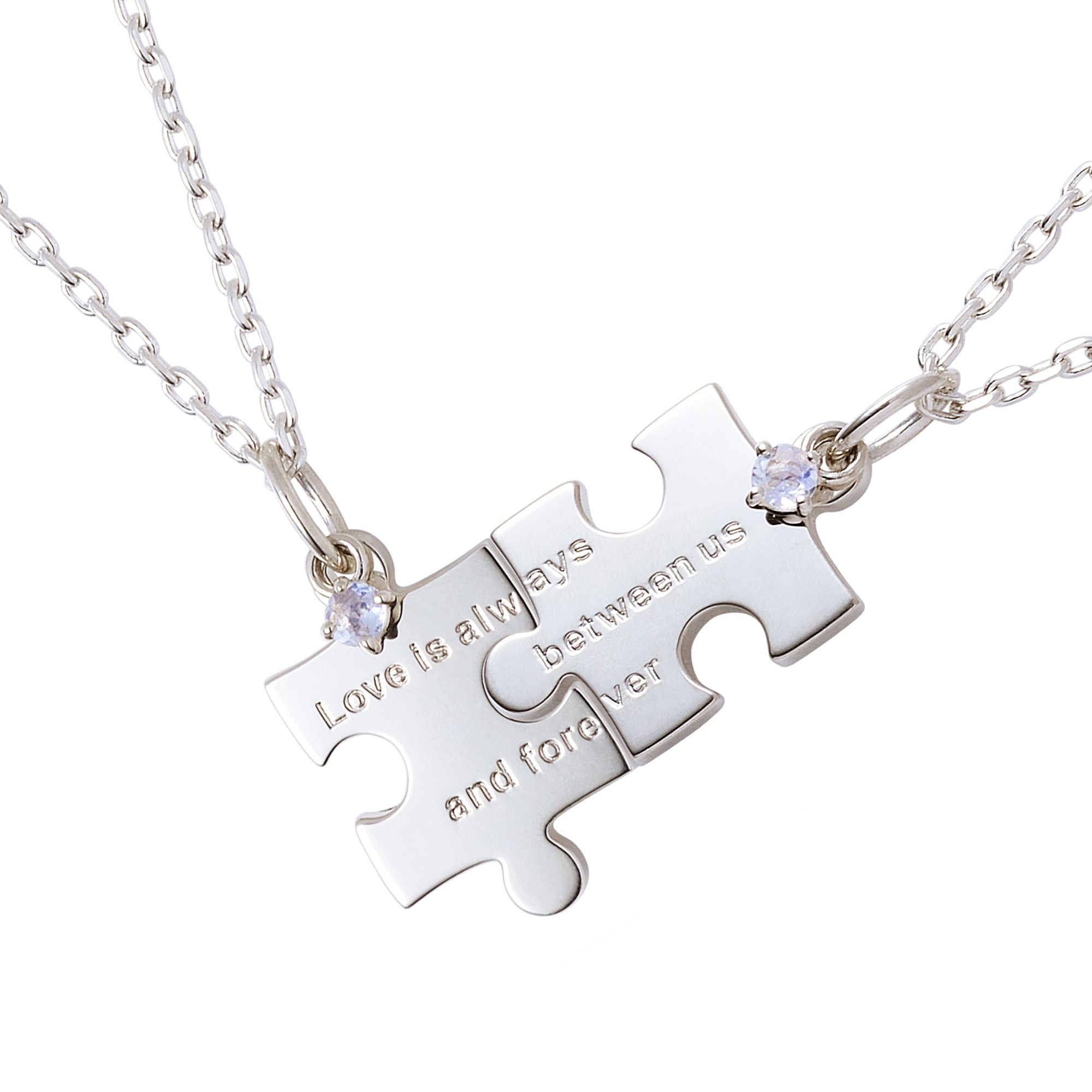 さあ運試し 最大100%還元 11/30まで ザ キッス THE KISS シルバー ペア ネックレス SPD1846RBM-1847RBM 愛はいつも2人のそ...