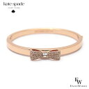 ケイトスペード バングル KATESPADE アウトレット ブレスレット アクセサリー O0RU1567 726 リボン ピンクゴールド×クリア あす楽 エクセ...
