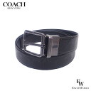 コーチ ベルト アウトレット メンズ リバーシブル CQ024 BLK COACH ブラック あす楽 エクセルワールド ブランド プレゼントにも zq 父の日ギ...