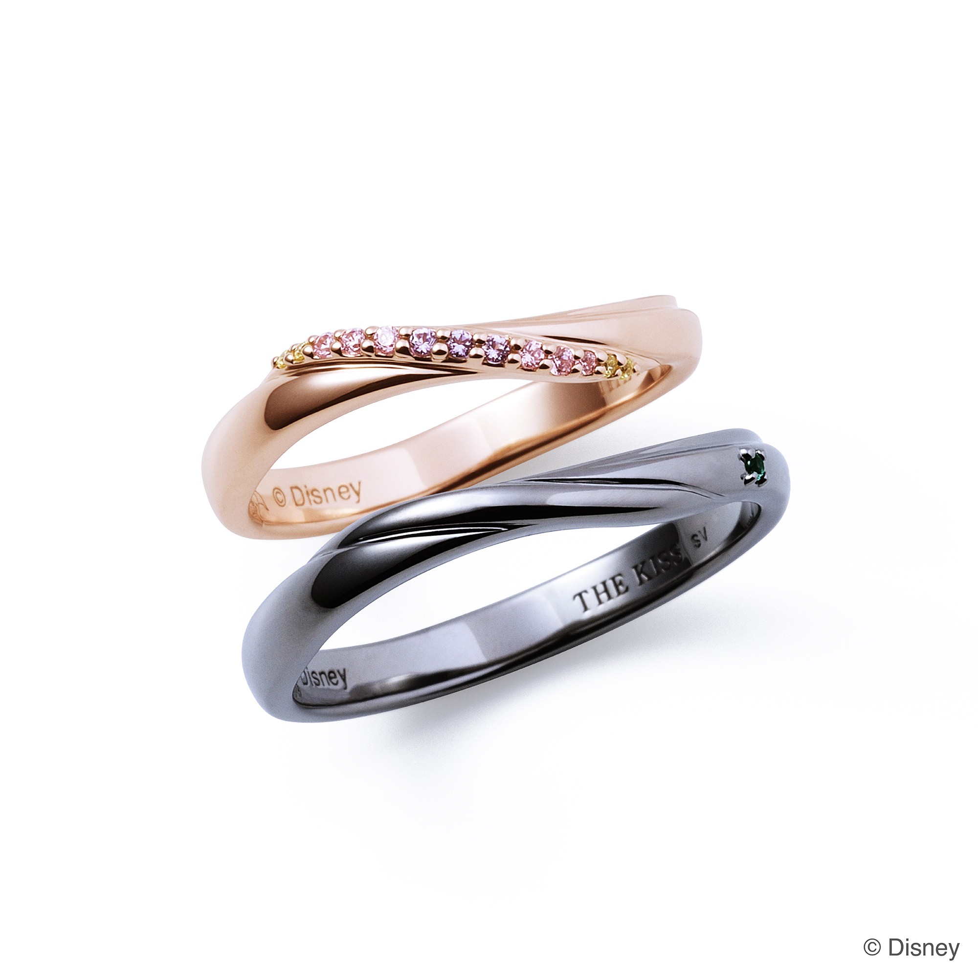 さあ運試し 最大100%還元 11/30まで ザ キッス THE KISS ディズニーコレクション ラプンツェル シルバー ペア リング DI-SR512CZ-...