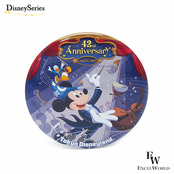 さあ運試し 最大100%還元 11/30まで 缶バッジ 東京ディズニーランド 42周年 ミッキーのフィルハーマジックがモチーフ ディズニーリゾート限定グッズ ギ...