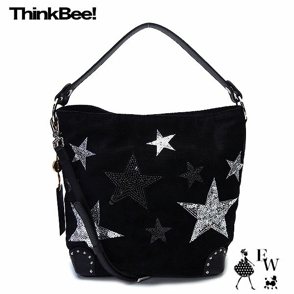 シンクビー トートバッグ A004374 Think Bee ロックススター ショルダーバッグ 2way エクセルワールド 誕生日 ギフト プレゼントにも ブランド ポーチ TP5