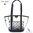ケイトスペード バッグ アウトレット kate spade トートバッグ シースルー スケルトン ポーチ付き KG083 001 ブラックマルチ エクセルワール...