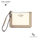ケイトスペード カードケース KATESPADE アウトレット コインケース リストレット 小物入れ KH790 250 ぺブルレザー ライトサンドマルチ あす...