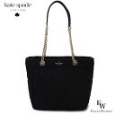 ケイトスペード バッグ kate spade アウトレット トートバッグ KK156 001 スペード フラワー キルティング ミディアム ブラック エクセルワ...