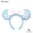 さあ運試し 最大100%還元 11/30まで ミニー カチューシャ スパンコール ハート柄 水色×白リボン ディズニー リゾート限定 ミッキーのお友達 エクセル...