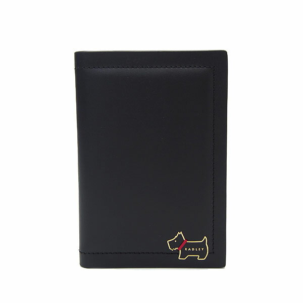 【素材】レザー 【カラー】ブラック 【サイズ】・（約）縦14cm×横 9.5cm 【仕様】オープン式開閉内側：カードポケット×3、オープンポケット×3 【付属品】なし 【コメント】シックなブラックカラーに、ラドリーロンドンの象徴であるスコテ...