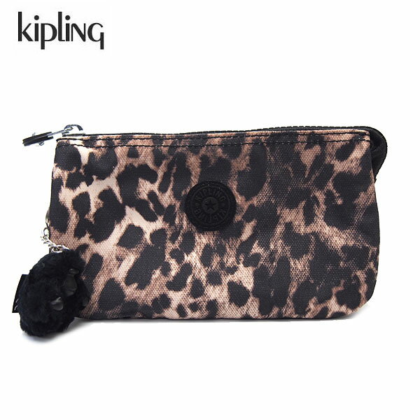 キプリング ポーチ AC3439 6JP KIPLING CREATIVITY L アウトレット 小物入れ ヒョウ柄 ワイルドレオパード レディース ブランド プレゼントにも