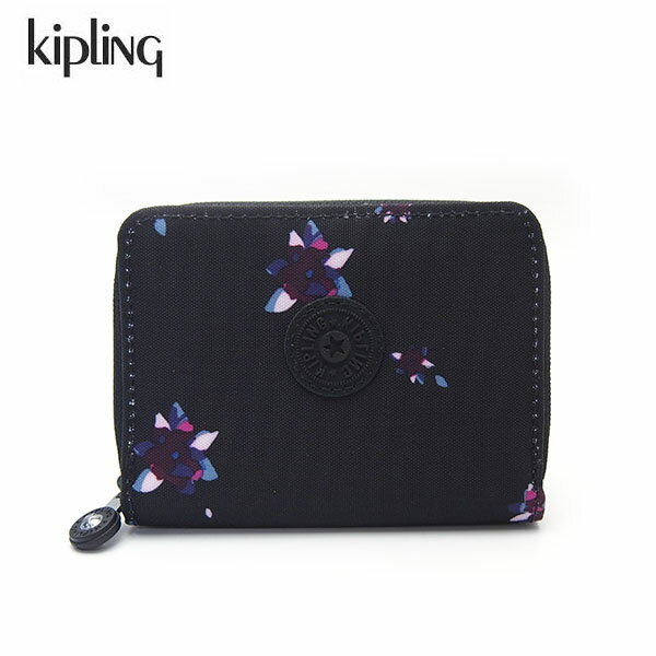Rakuten - キプリング 財布 KI6791 5FH KIPLING MONEY LOVE アウトレット 二つ折り財布 パスケースにも フラワー柄 ナイトフラワー ブラックマルチ レディース ブランド プレゼントにも