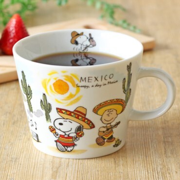 スヌーピー世界旅行シリーズ マグカップ コップ メキシコ PEANUTS 3870049U エクセルワールド