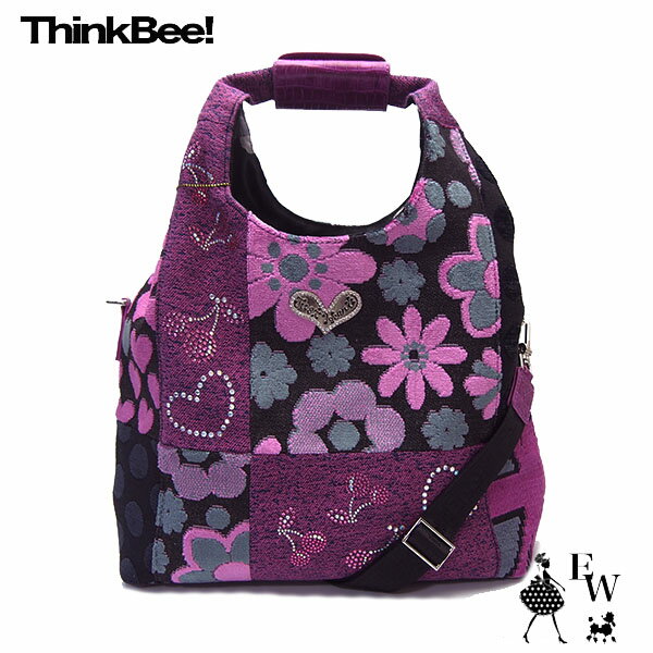 シンクビー バッグ ThinkBee A004931 ブラックポンド ビーランド ショルダーバッグ ラージ トートバッグ 2WAY エクセルワールド レディース ブランド プレゼントにも TP5