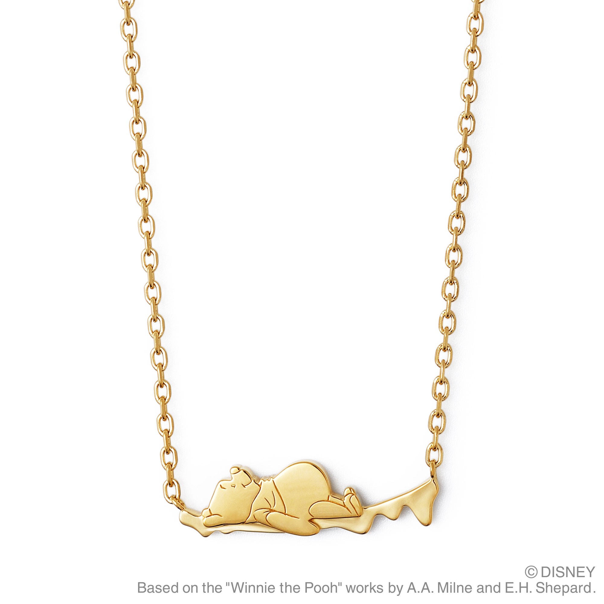 乐天商城 - THEKISS ネックレス DI-SN1419 ディズニー プーさん はちみつ ザキッス Disney サージカルステンレス シルバー レディース 40cm エクセルワールド プレゼン TP10