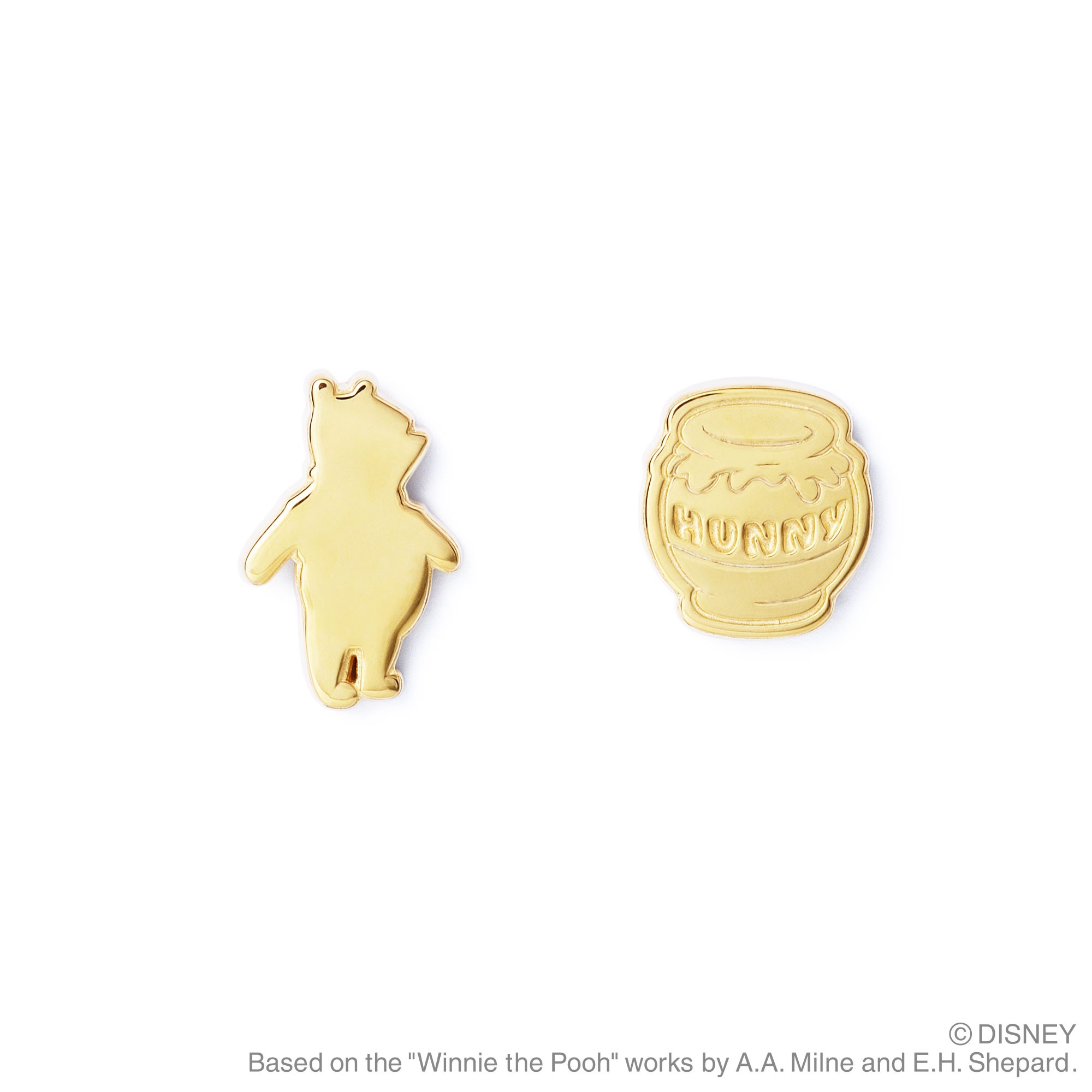 Rakuten - THEKISS ピアス DI-SPE700-701 プーさん ハニーポット セット販売 Disney シルバー925 イエローゴールドコーティング レディース エクセルワールド プレゼン TP10