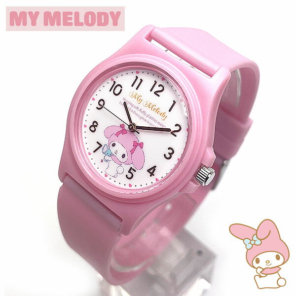 マイメロディ 時計 レディース サンリオ ニューピンク SNR002 4 パステルPVCウォッチG エクセルワールド プレゼントに かわいい時計