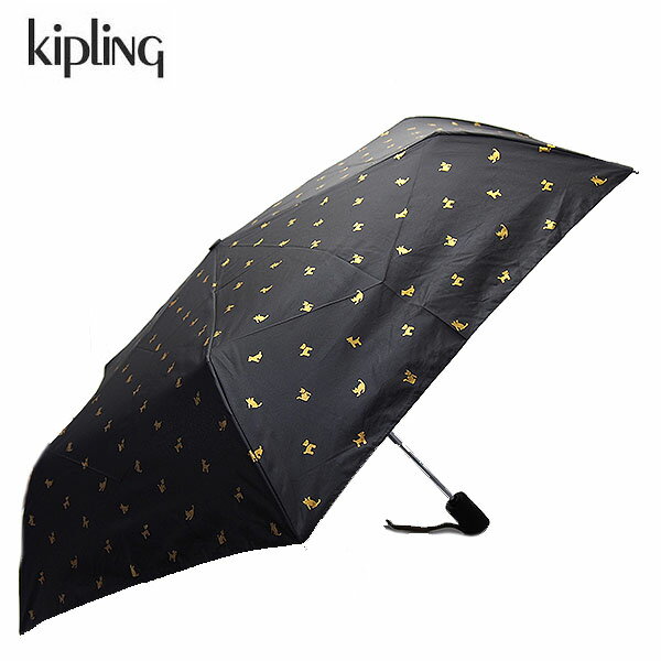 Rakuten - キプリング 傘 AC8138 0HJ KIPLING アウトレット 折りたたみ傘 自動開閉 キャッツ&ドッグ ブラック レディース ブランド プレゼントにも