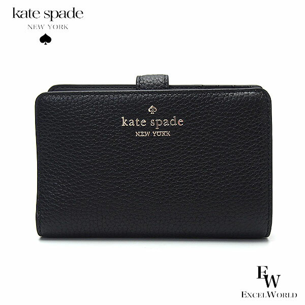 N - ケイトスペード 財布 アウトレット 二つ折り財布 KN750 001 kate spade レザー ブラック エクセルワールド 誕生日 ギフト プレゼントにも レディース ブランド ウォレット