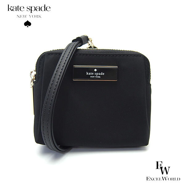 kate spade / ケイトスペード 商品情報【素材】・リサイクルナイロン・合成皮革【カラー】・BLACK（ブラック）【サイズ】・約高さ8.5cm×幅10.5cm×マチ2cm・ストラップ全長：約81.5cm・重量：約80g【仕様】・ファスナー開閉式・内側：ポケット×1・外側：クリアポケット（IDウィンドウ）×1・外側：カードスロット×1・取り外し可能なネックストラップ・ランヤード仕様【付属品】・なし【コメント】kate spade（ケイトスペード）のCarter Card Case Lanyard（カーター カードケース ランヤード）です。大切なカード類をすっきり収納できる、ランヤード付きの便利なカードケース。軽量なリサイクルナイロン素材を使用し、デイリーに持ち歩きやすいアイテムです。ファスナー開閉式で、カードや小物などをまとめて収納できます。外側にはクリアポケットを備えており、IDカードや定期券などを入れておくのにも便利です。ネックストラップは取り外し可能なので、首から掛けて使用するほか、ストラップを外してカードケースとしてもお使いいただけます。コンパクトなサイズ感で、ランチタイムやちょっとした外出など、身軽に出かけたいシーンにおすすめです。通勤・通学、旅行、イベント、アウトドアなど幅広いシーンで活躍します。 ※ギフトラッピングご希望の場合は「有料ギフトラッピング」を同時に商品の個数分ご購入くださいませ。こちらの商品は、ケイトスペード正規アウトレットから買い付けた商品です。【ケイトスペード】は1993年にニューヨークで誕生したケイト・スペード ニューヨークは、ハンドバッグを中心にアパレルやシューズ、アクセサリーなどを展開するライフスタイルブランド。 【キーワード】エクセルワールドでは、世界中からギフトにおすすめのアクセサリーをベストセレクト！女性、男性、子供から大人まで楽しんでもらえるアイテムや、レディース、メンズ、キッズ、10代、20代、30代、40代、50代、60代、など、プレゼントやギフトに選んで頂けるブランド商品、おしゃれでかわいい、クリスマスやパーティー、誕生日、バレンタイン、ホワイトデー お返し、などにもぴったりな商品もございます。シンプルでスタイリッシュな、父の日や母の日、敬老の日、内祝い、などのイベントにも喜ばれる商品も取り扱いっております。ぜひ、お買い物をお楽しみください！
