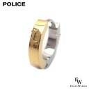 さあ運試し 最大100%還元 11/30まで ポリス POLICE ピアス フープ メンズ 父の日ギフトにも ステンレス 片耳 GE2102529 シルバー×ゴールド エクセルワールド クリスマス ギフト プレゼントにも おしゃれ アクセサリー TP10
