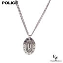 ポリス POLICE ネックレス HUKA オーバル メンズ 父の日ギフトにも ステンレス ペンダント GN2102510 シルバー エクセルワールド クリスマ...
