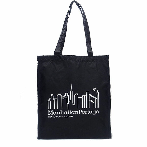 Rakuten - マンハッタンポーテージ 20051 トートバッグ エコバッグ ManhattanPortage ロゴ ナイロン ブラック あす楽 メンズ 父の日ギフトにも レディース エクセル 誕生日 母の日 ギフト プレゼントにも バッグ バック TP5