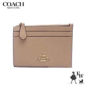 コーチ 財布 アウトレット コインケース 小銭入れ キーリング付き F88250 IMTAU COACH ベージュ エクセルワールド ウォレット サイフ ブランド プレゼントにも zq