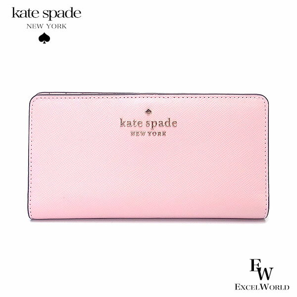 ケイト・スペード ニューヨーク 財布（レディース） ケイトスペード 財布 アウトレット 二つ折り財布 Kate spade WLR00145 100 ピンク エクセルワールド レディース ブランド プレゼントにも ウォレット 小銭入れ