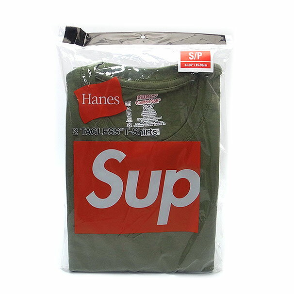 楽天エクセルワールド新品 シュプリーム Supreme Tシャツ 半袖 2枚パック ヘインズ 直営店買付 本物 2022SS SS22A24 アメリカSサイズ オリーブ あす楽 エクセルワールド ブランド プレゼントにも