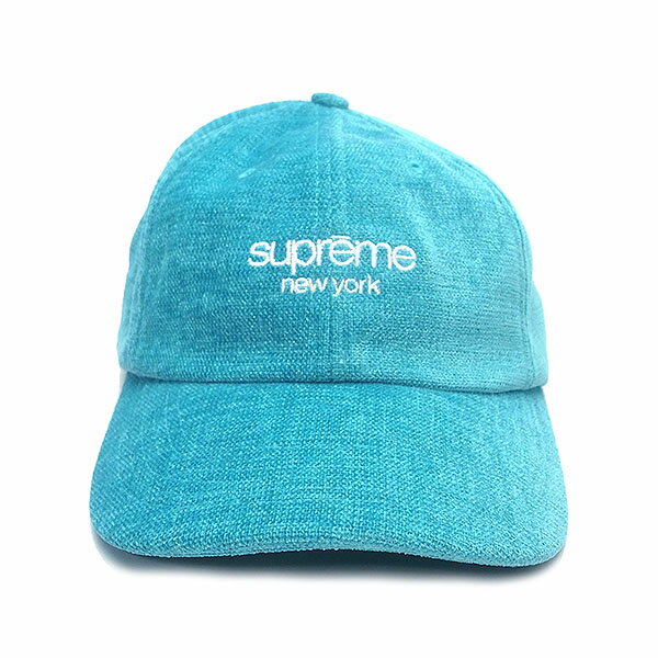 シュプリーム 帽子 メンズ 新品 シュプリーム Supreme キャップ 帽子 CHENILLE 6-PANEL 直営店買付 本物 2022SS SS22H13 ブルー あす楽 エクセルワールド メンズ ブランド プレゼントにも