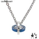ライオンハート ネックレス LION HEART ペンダント LHMN002SBL ステンレス×ブルー エクセルワールド メンズ 父の日ギフトにも ブランド プ...
