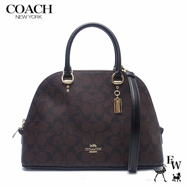 コーチ バッグ COACH アウトレット ショルダーバッグ ハンドバッグ 2WAY 2558 IMAA8 ブラウン×ブラック あす楽 エクセルワールド ギフト プレゼントにも ショルダーバック バッグ バック レディース ブランド