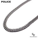 ポリス ネックレス POLICE 喜平 キヘイ 6面 50cm 幅 約9.5mm 太い GN0002604 シルバー エクセルワールド メンズ 父の日ギフトにも...