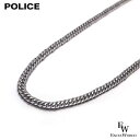ポリス ネックレス POLICE 喜平 キヘイ 6面 60cm 幅 約5.7mm GN0002615 シルバー エクセルワールド メンズ 父の日ギフトにも ブラ...